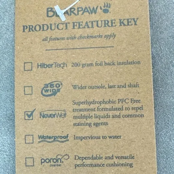 $85 BEARPAW 🐾 Elle Short Suede Wool Boots | Grey Fog | 8 - Picture 15 of 15